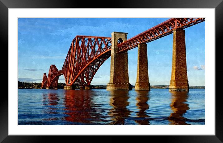 forth rail bridge  Framed Mounted Print by dale rys (LP)