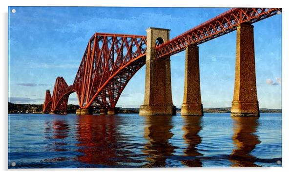 forth rail bridge  Acrylic by dale rys (LP)