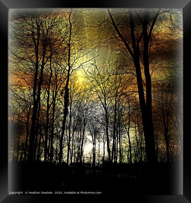 Nightfall Framed Print by Heather Goodwin