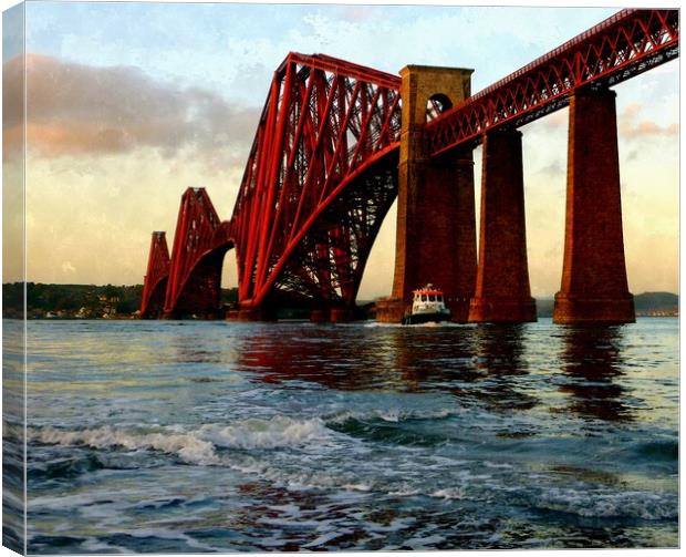forth rail bridge  Canvas Print by dale rys (LP)