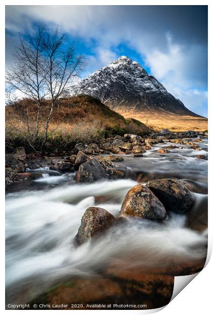 Majestic Beauty of Buachaille Etive Mor Print by Chris Lauder
