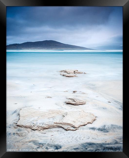 The Alluring Seilebost Beach Framed Print by Chris Lauder