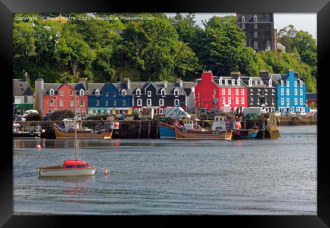 Tobermory Harbour, Isle of Mull, Scotland Framed Print by Navin Mistry