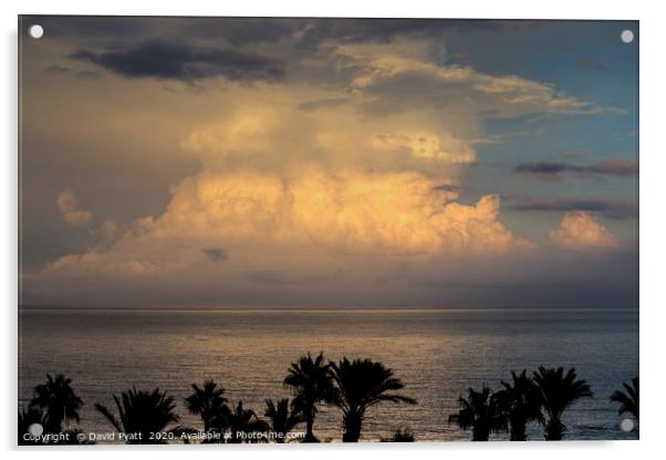 Mediterranean Storm Approaches  Acrylic by David Pyatt