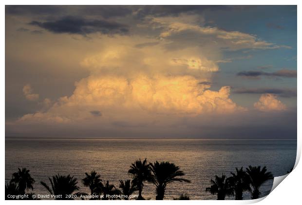 Mediterranean Storm Approaches  Print by David Pyatt