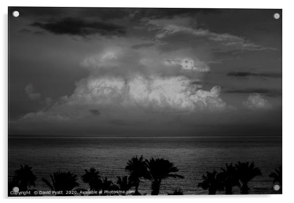 Mediterranean Storm Rising Acrylic by David Pyatt