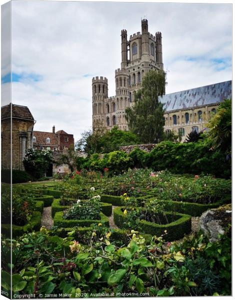 Ely Cathedral  Canvas Print by Jamie Maker