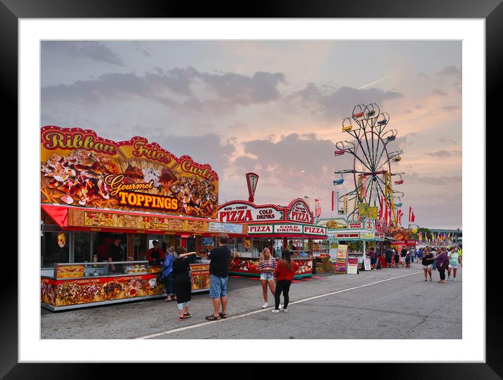 Fairway at the Carnival Framed Mounted Print by Darryl Brooks