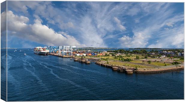 Freight Terminal in Boston Harbor Canvas Print by Darryl Brooks