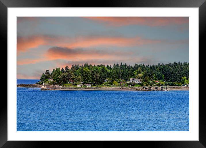 Gallows Point Light Park in BC Framed Mounted Print by Darryl Brooks