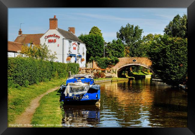  Staffs and Worcester Canal Penkridge Framed Print by Diana Mower