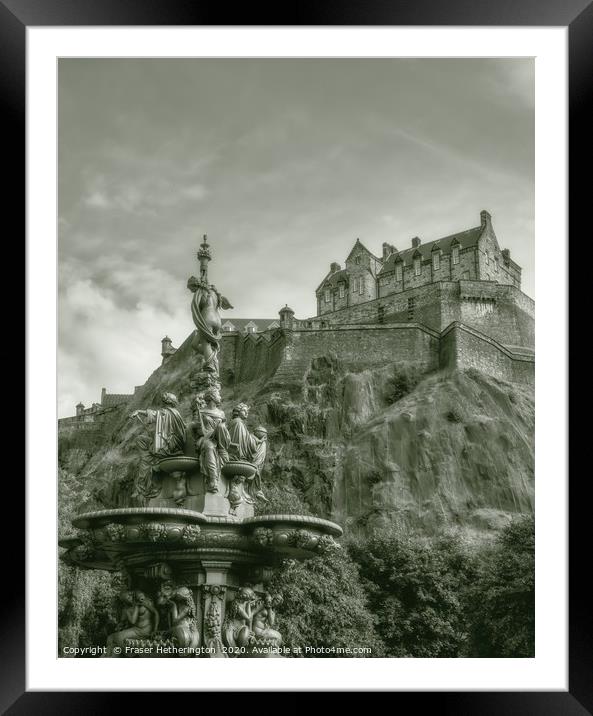 Edinburgh Castle Framed Mounted Print by Fraser Hetherington