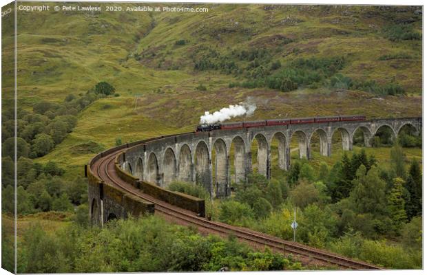 The Jacobite Steam Train (Harry Potter) Canvas Print by Pete Lawless