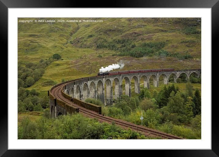 The Jacobite Steam Train (Harry Potter) Framed Mounted Print by Pete Lawless