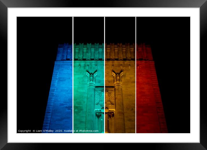 Colours Of Liverpool Framed Mounted Print by Liam Neon