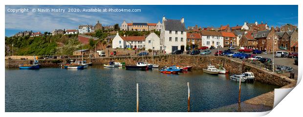 Crail harbour,  East Neuk of Fife, Scotland. Print by Navin Mistry