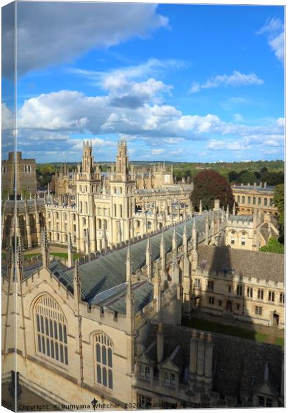 Oxford City Canvas Print by Rumyana Whitcher