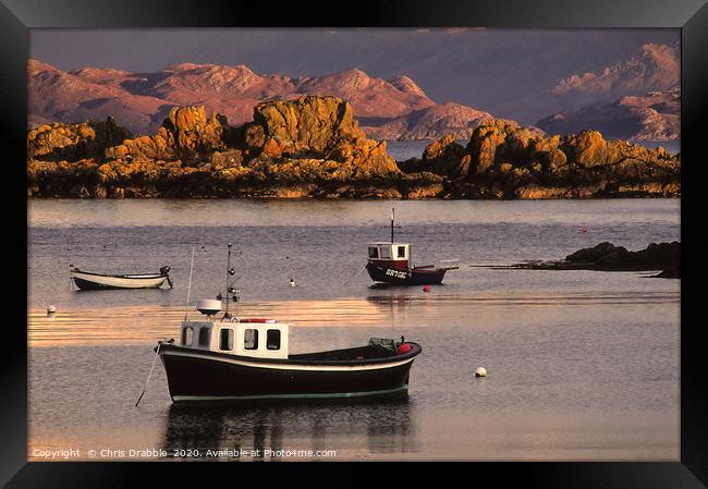 Boats at Armadale harbour Framed Print by Chris Drabble