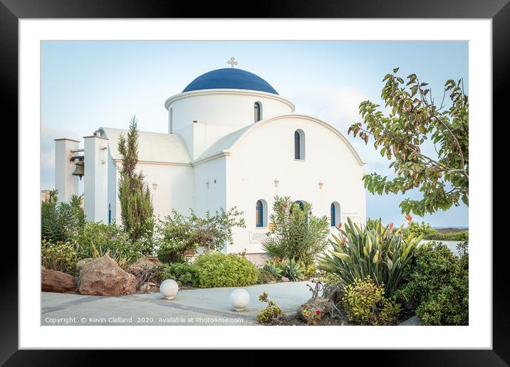 St Nicholas Church Paphos Framed Mounted Print by Kevin Clelland