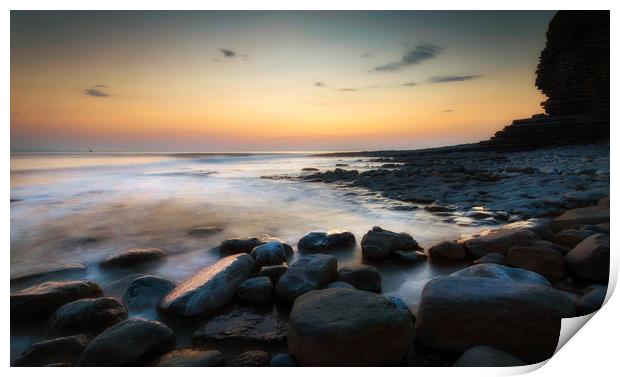 Sunset at Nash Point Print by Leighton Collins