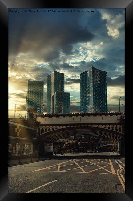 Manctoipia Rise Of The Towers Framed Print by Steven Purcell