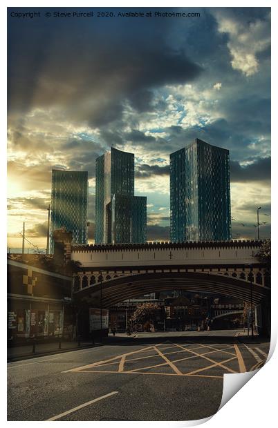Manctoipia Rise Of The Towers Print by Steven Purcell