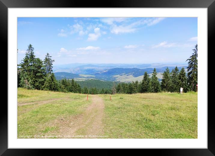 SKi resort in Serbia during summer Framed Mounted Print by M. J. Photography