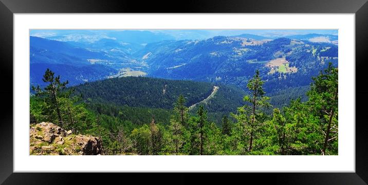 Mountain hills in Europe Framed Mounted Print by M. J. Photography