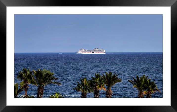 Cruising In The Mediterranean  Framed Mounted Print by David Pyatt