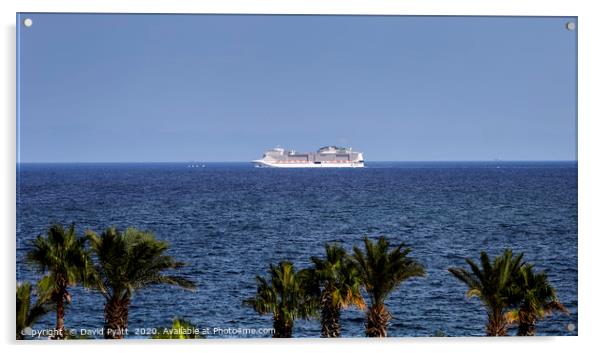 Cruising In The Mediterranean  Acrylic by David Pyatt