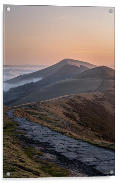 Great Ridge Sunrise Acrylic by Paul Andrews