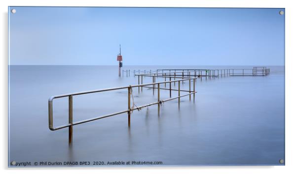 West Kirby Marine Lake Acrylic by Phil Durkin DPAGB BPE4