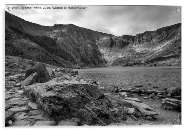 Lake Idwal near Lake Ogwen Acrylic by Kevin White