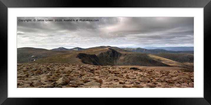High Tops of the Cairngorms Framed Mounted Print by Jamie Green