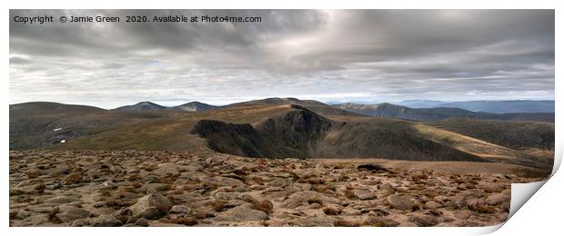 High Tops of the Cairngorms Print by Jamie Green