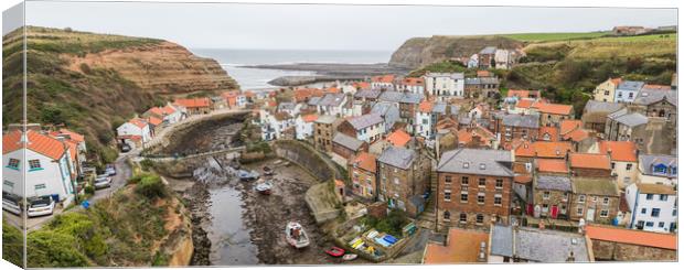 Letterbox crop of Staithes Canvas Print by Jason Wells