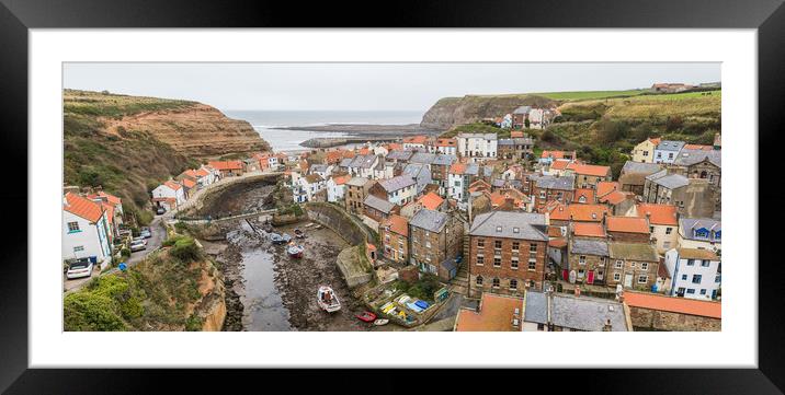 Letterbox crop of Staithes Framed Mounted Print by Jason Wells