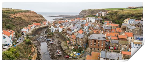 Letterbox crop of Staithes Print by Jason Wells