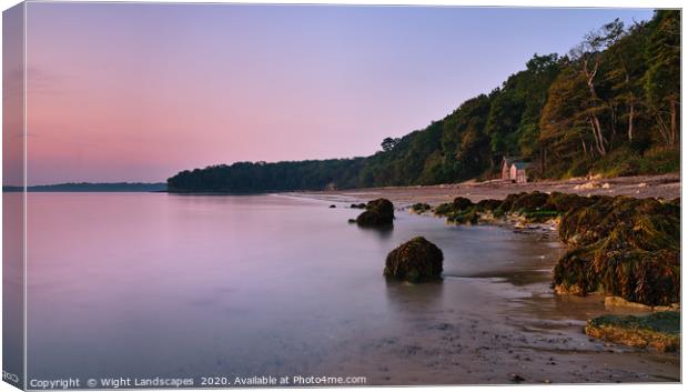 Dawn At Priory Bay Isle Of Wight Canvas Print by Wight Landscapes