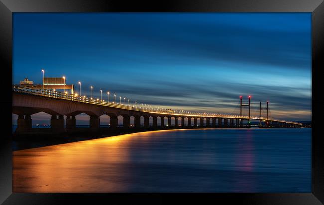 Second Severn Crossing  Framed Print by Dean Merry