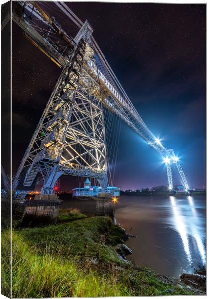 Newport Transporter Bridge cage Canvas Print by Dean Merry