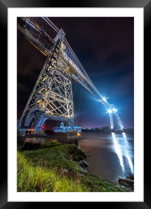 Newport Transporter Bridge cage Framed Mounted Print by Dean Merry
