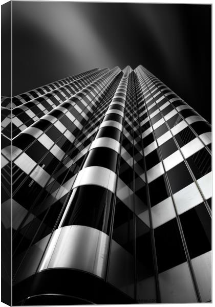 Skyscrapper in downtown San Francisco Canvas Print by Martin Williams