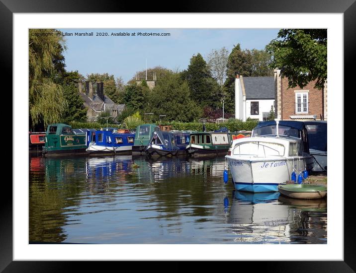 Lancaster Canal at Garstang Framed Mounted Print by Lilian Marshall