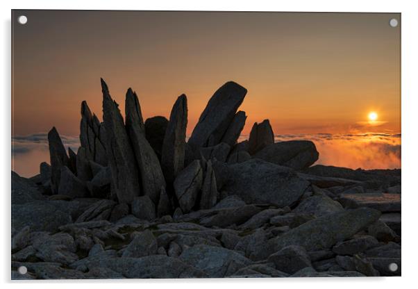 Glyder Fach  Acrylic by Sandra Kepkowska