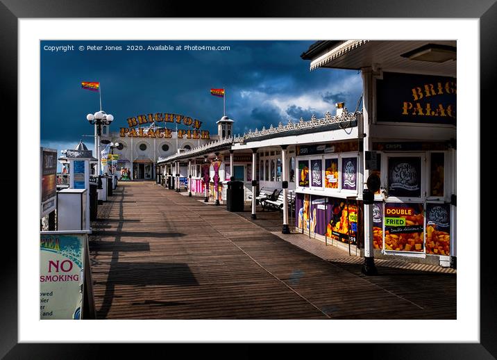 Brighton Palace Pier Framed Mounted Print by Peter Jones