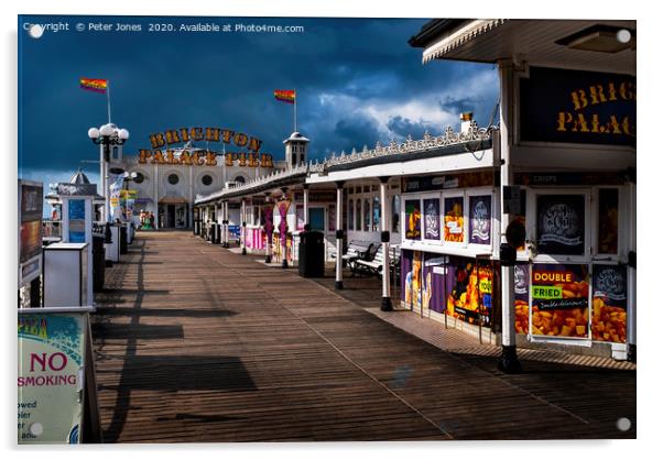 Brighton Palace Pier Acrylic by Peter Jones