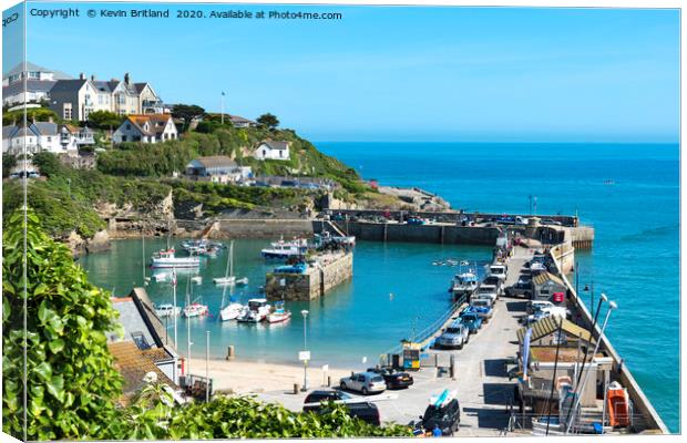 Newquay Habour Cornwall Canvas Print by Kevin Britland