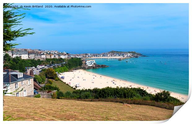 st ives view cornwall Print by Kevin Britland