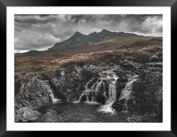 The Fairy Pools, Skye. Framed Mounted Print by Alex Wood